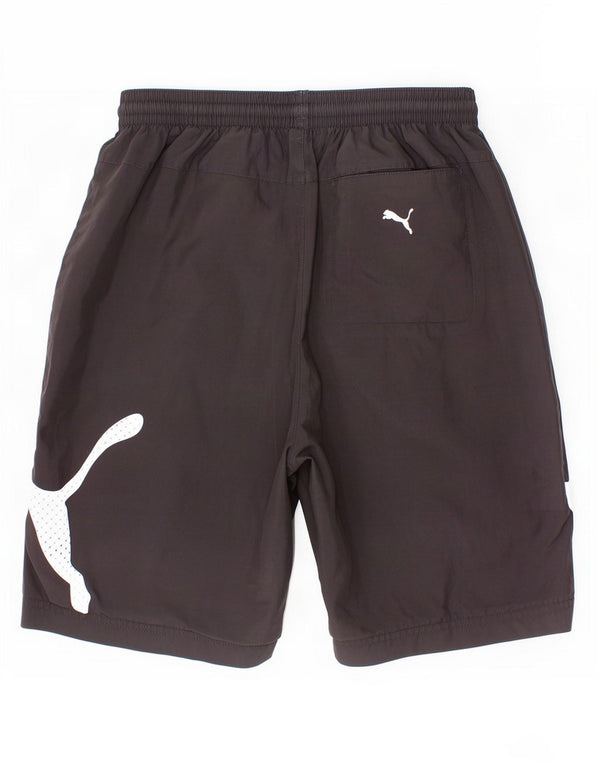 Спортивные шорты Puma для мальчиков с рисунком 13-14 лет, черные