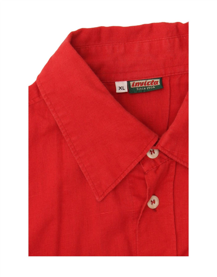 INVICTA Mens Short Sleeve Shirt XL Red