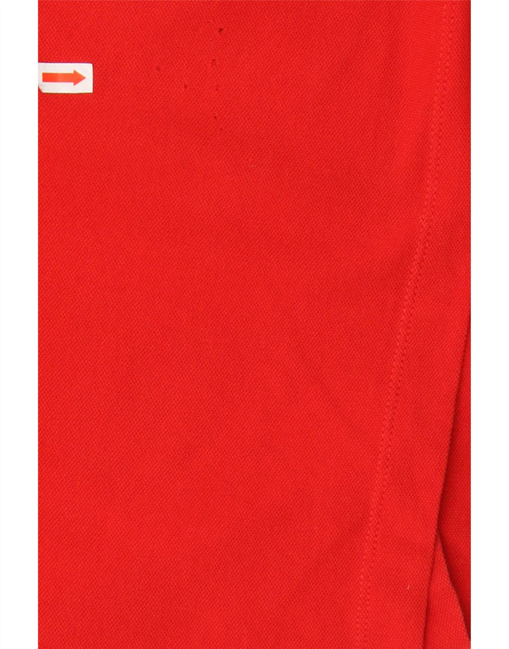 TOMMY HILFIGER Mens Polo Shirt Medium Red Cotton