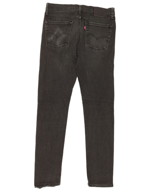 Мужские узкие джинсы Levi's W32 L32, черный хлопок