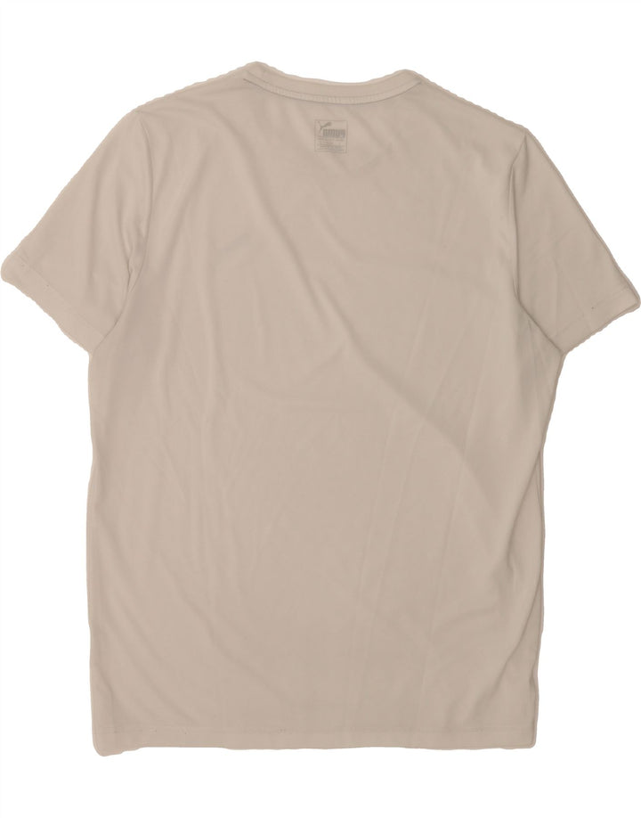 PUMA Mens T-Shirt Top Large White Polyester Vintage Puma and Second-Hand Puma from Messina Hembry 