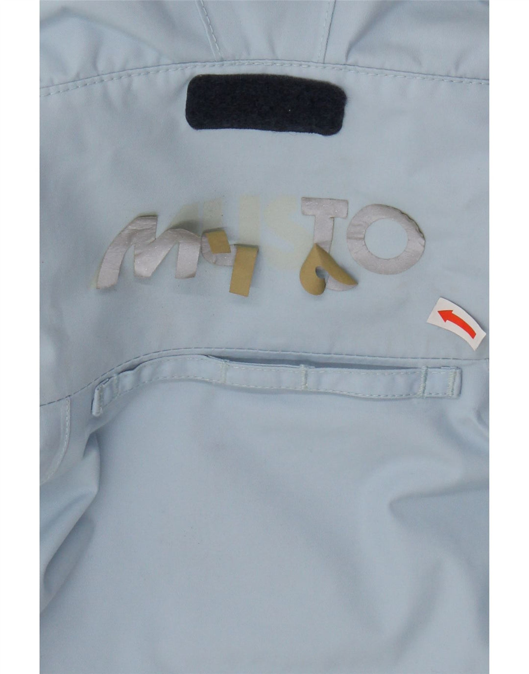 MUSTO Женская ветровка оверсайз-кофта UK 8, маленькая синяя с цветными блоками