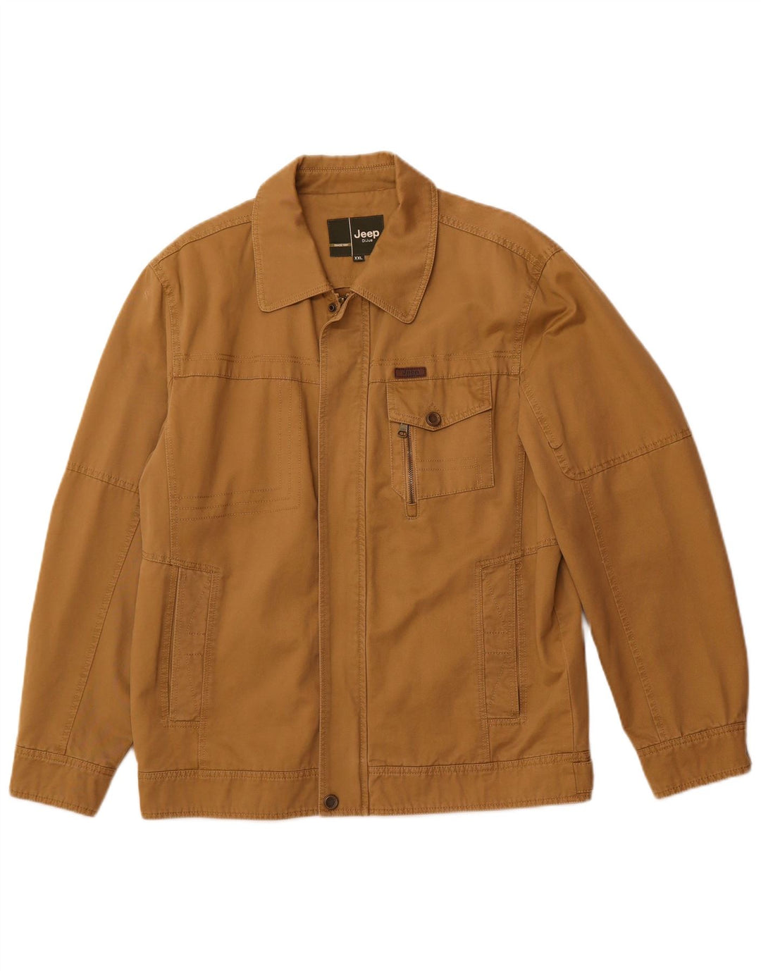 Мужская куртка-бомбер Jeep UK 44 2XL Коричневая