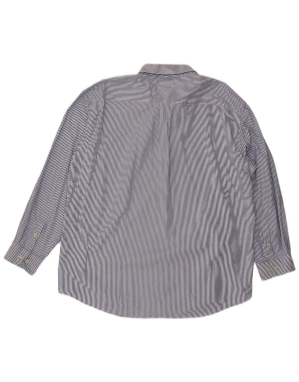 Мужская рубашка Tommy Hilfiger 2XL, синяя хлопковая полоска