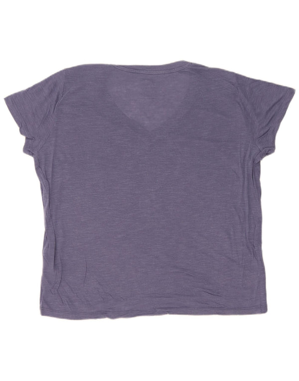 Женская футболка Lee Regular Fit Top UK 16, большой синий лиоцелл
