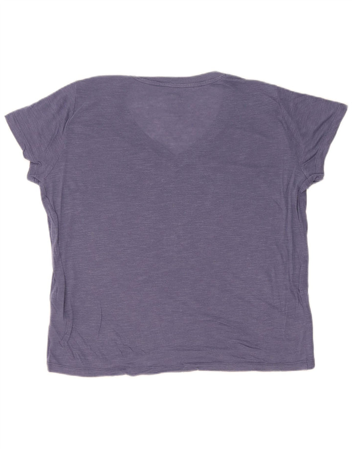 Женская футболка Lee Regular Fit Top UK 16, большой синий лиоцелл