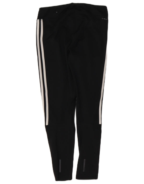 Женские укороченные леггинсы Adidas UK 12/14, средний черный полиэстер, спортивные