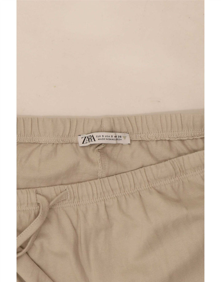 Женская макси-юбка Zara, маленькая W26, бежевый хлопок