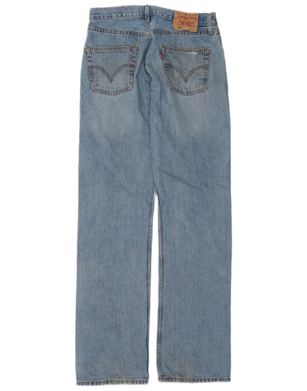 Levi's Mens 501 Straight Jeans W30 L34 Blue Cotton