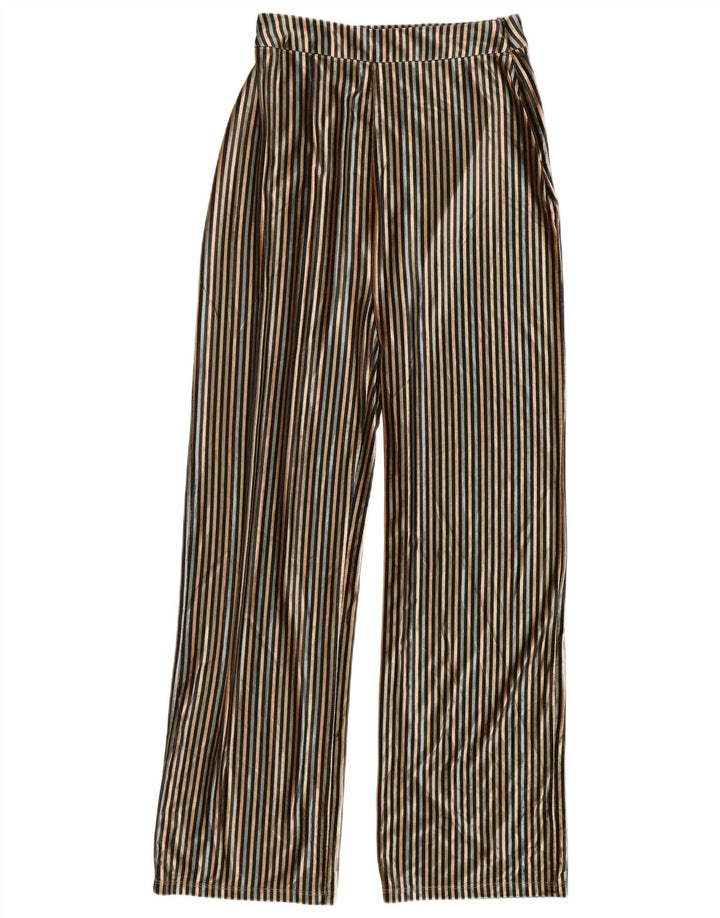 Женские брюки с высокой талией Zara Medium W28 L32 Разноцветные в полоску