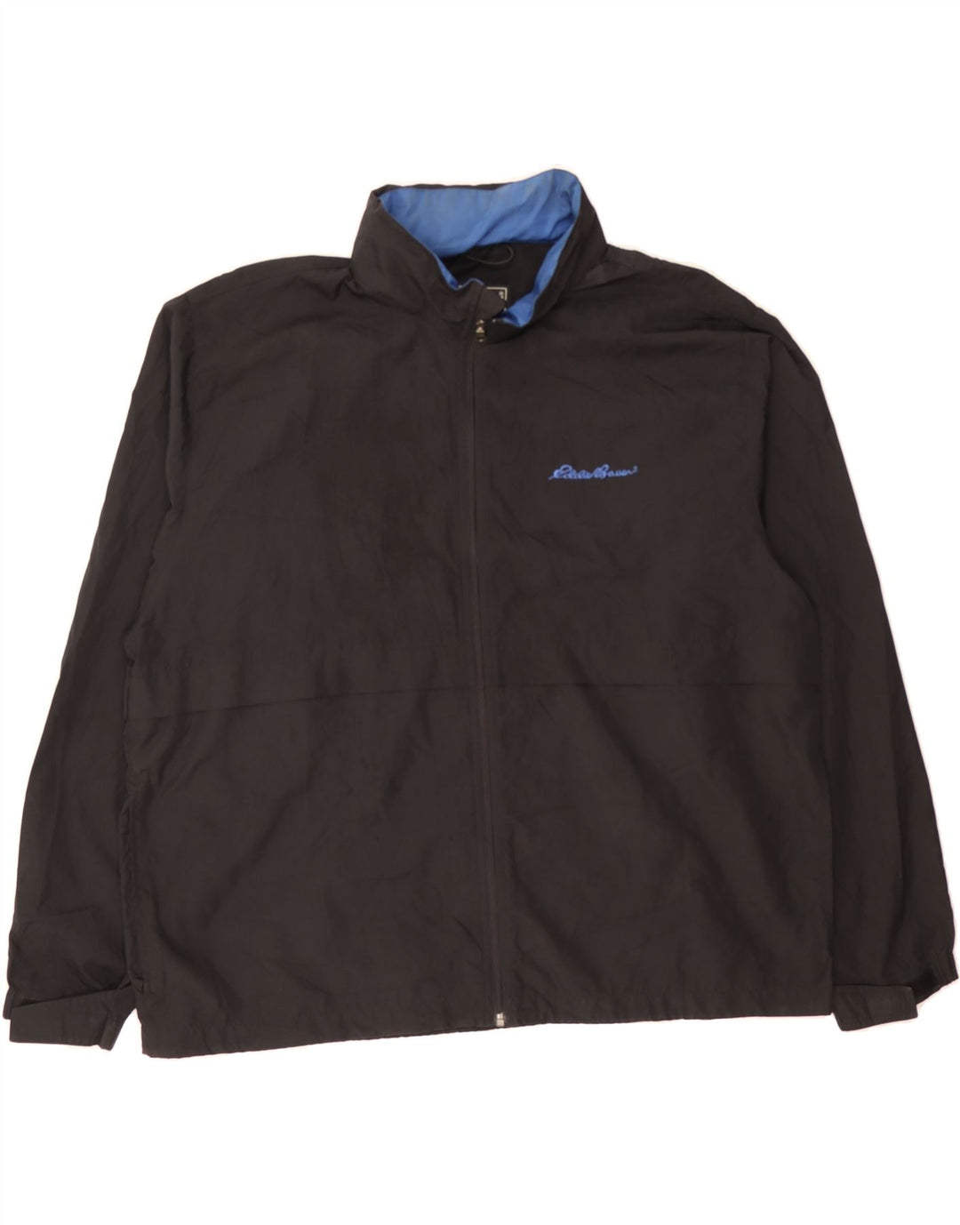 EDDIE BAUER Mens Rain Jacket UK 42 XL Black Polyester Vintage Eddie Bauer and Second-Hand Eddie Bauer from Messina Hembry 