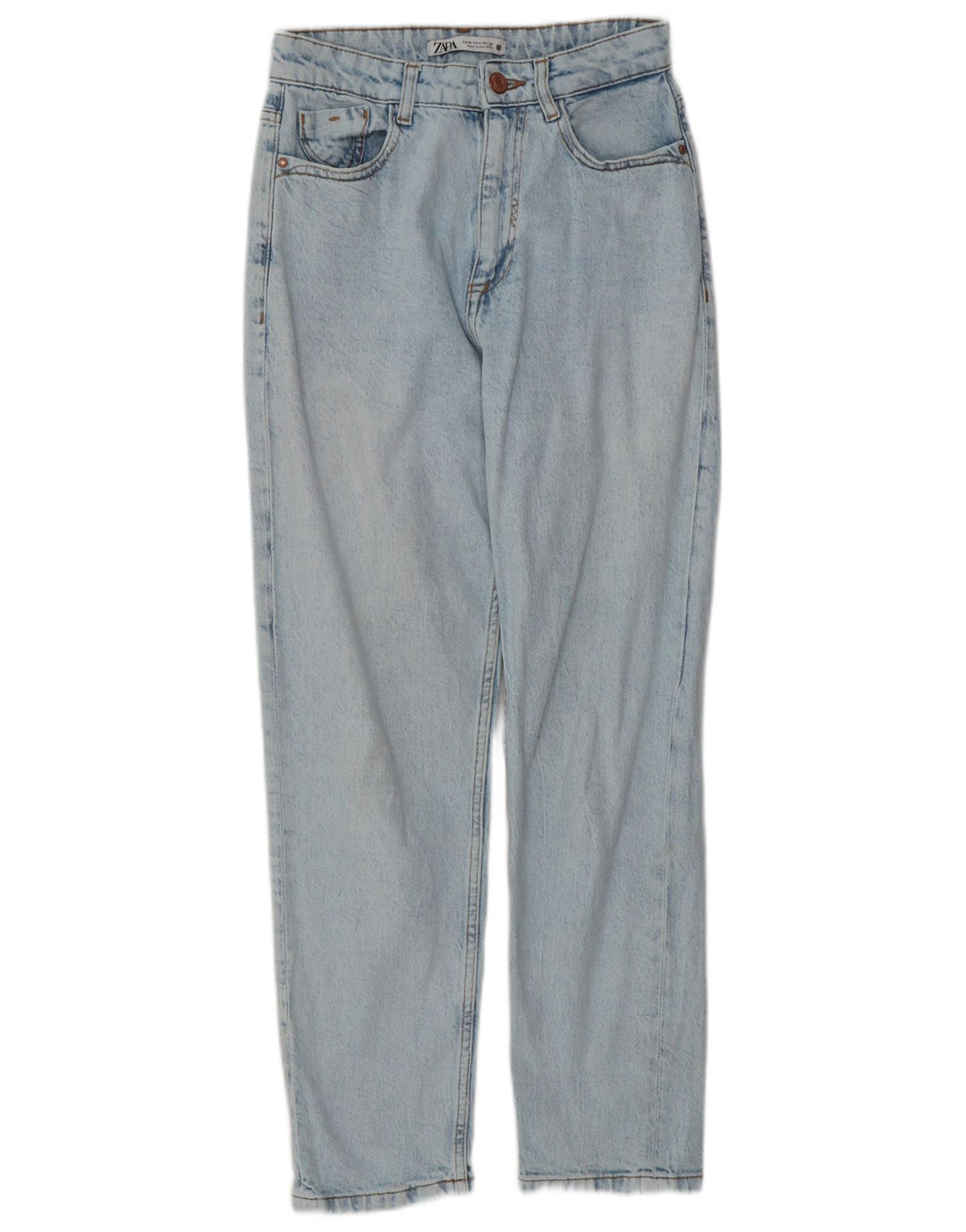 Женские зауженные джинсы Zara EU 36 XS W26 L27 синие