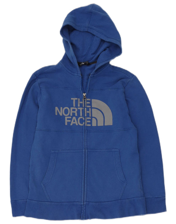 THE NORTH FACE Свитер с капюшоном на молнии и графическим рисунком для мальчиков, 10–11 лет, средний синий цвет