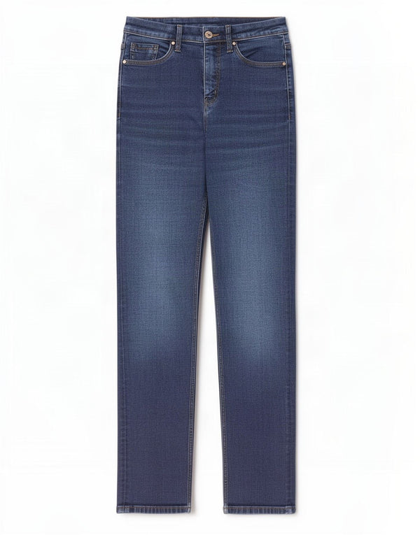 Женские прямые джинсы Marks & Spencer UK 8, маленькие, W27 L30, синие, хлопок