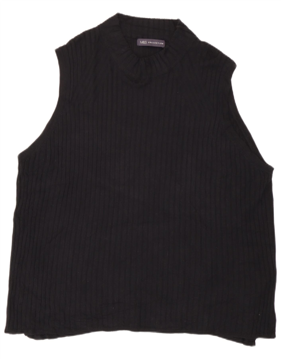 Женский жилет Marks & Spencer UK 24 4XL Черный Вискоза