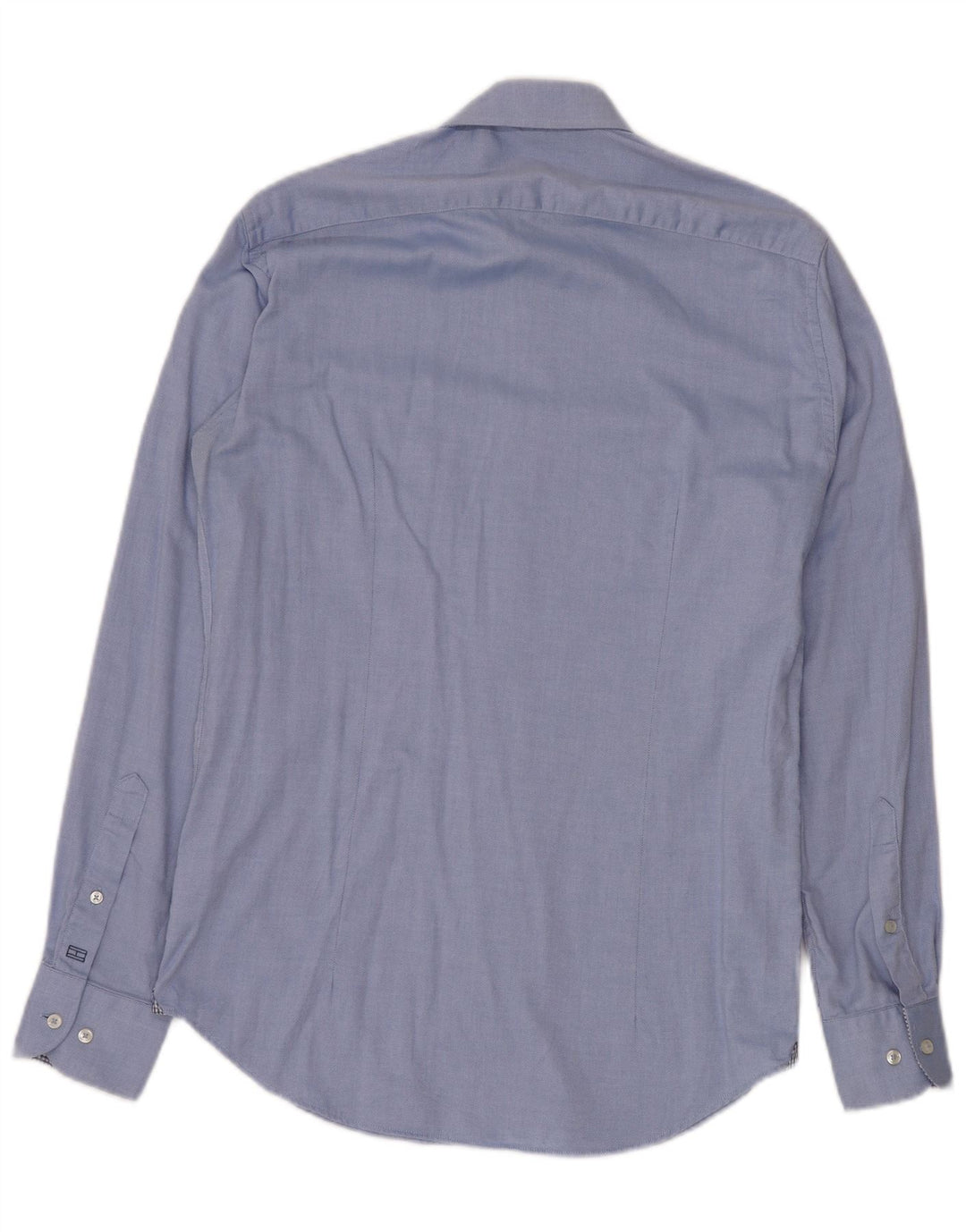 Мужская рубашка по индивидуальному заказу TOMMY HILFIGER, размер 37 14 1/2, маленькая, синяя, хлопок