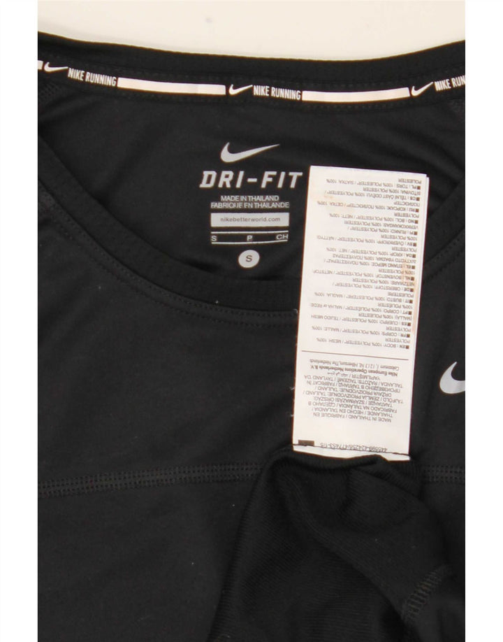 Женская футболка Nike Dri Fit Top UK 10, маленькая, черная, полиэстер