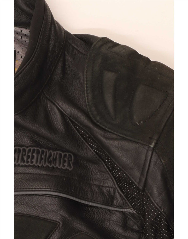 Мужская кожаная куртка Streetfighter IT 48 Medium Black