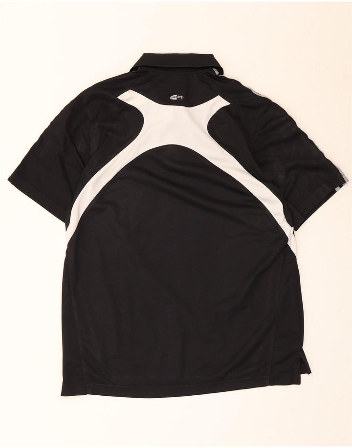 Мужская рубашка поло Adidas Clima 365, средний черный, полиэстер с цветными блоками