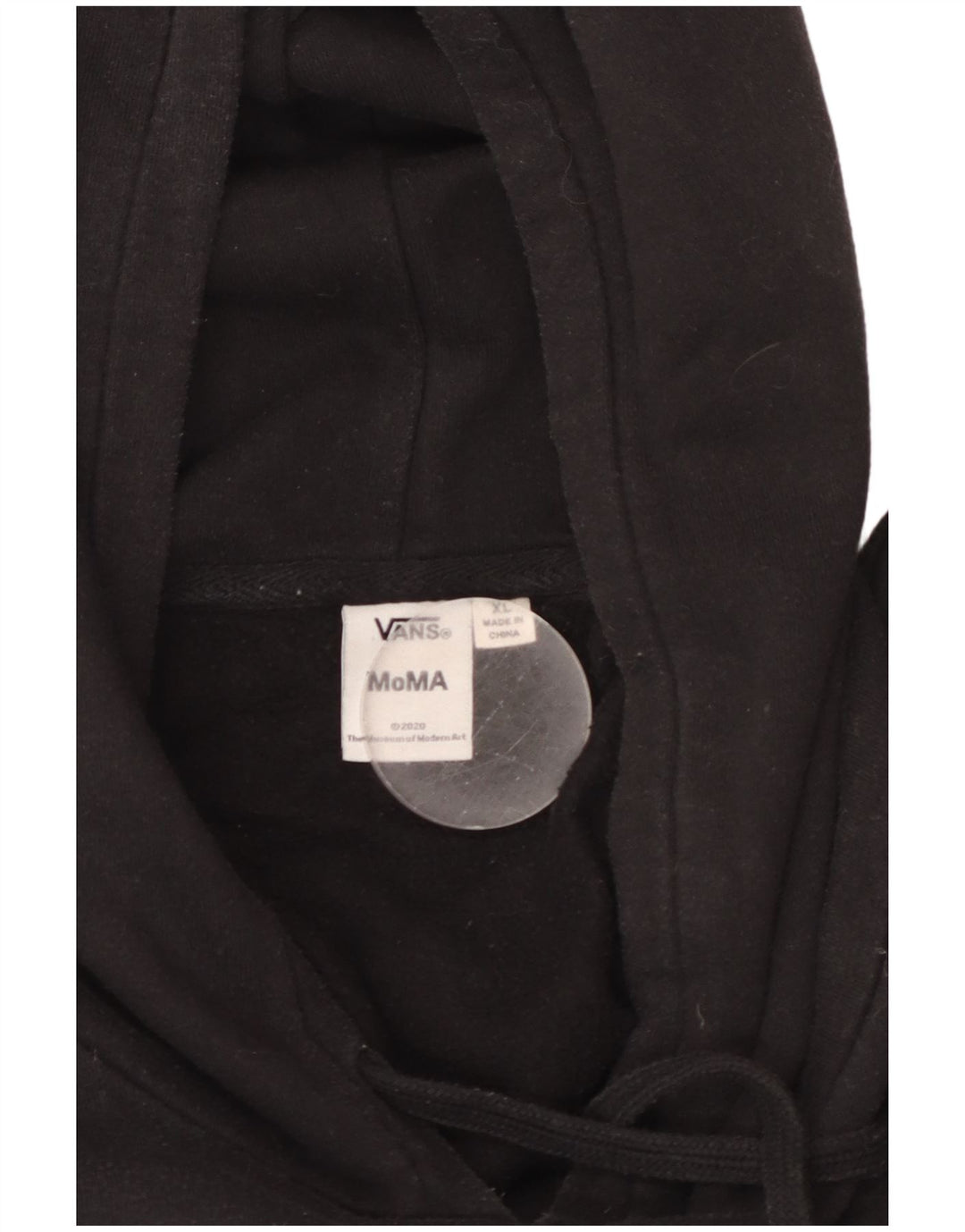 Мужской джемпер с капюшоном с рисунком VANS XL, черный, хлопок