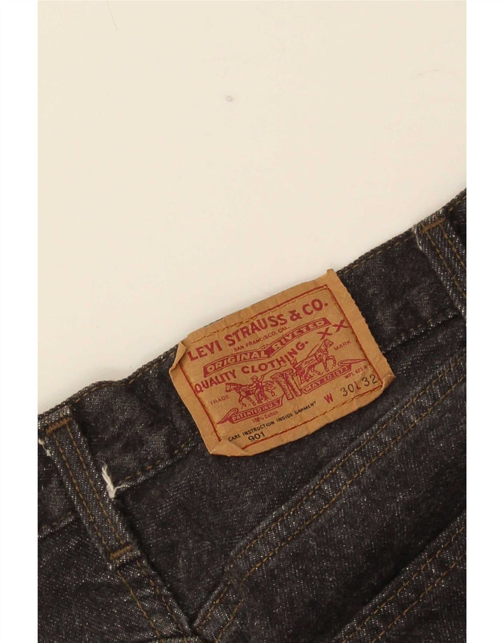 Мужские зауженные джинсы Levi's 901 W30 L32 черные