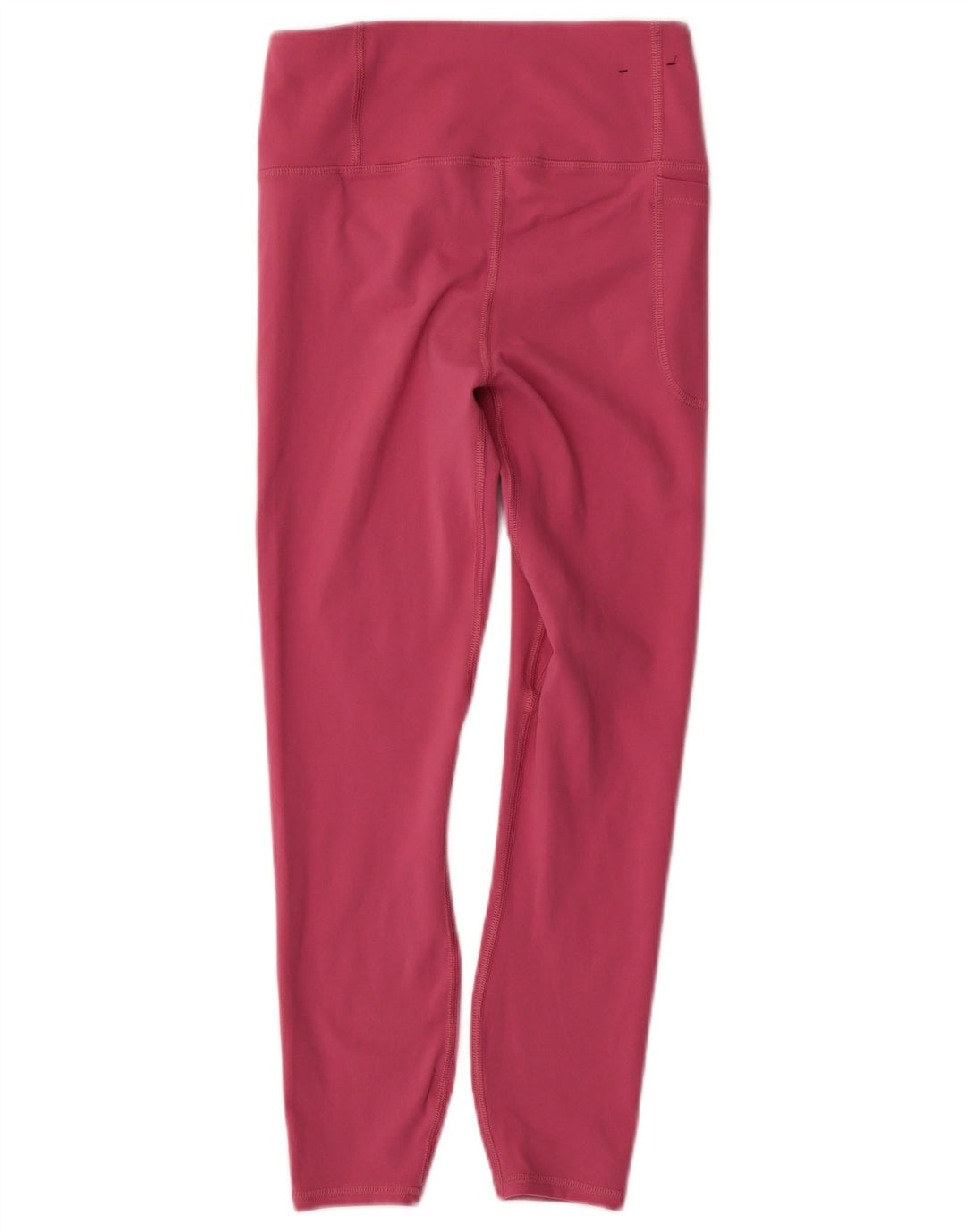 UNDER ARMOUR Womens Crop Leggings UK 10 Small  Pink Polyester