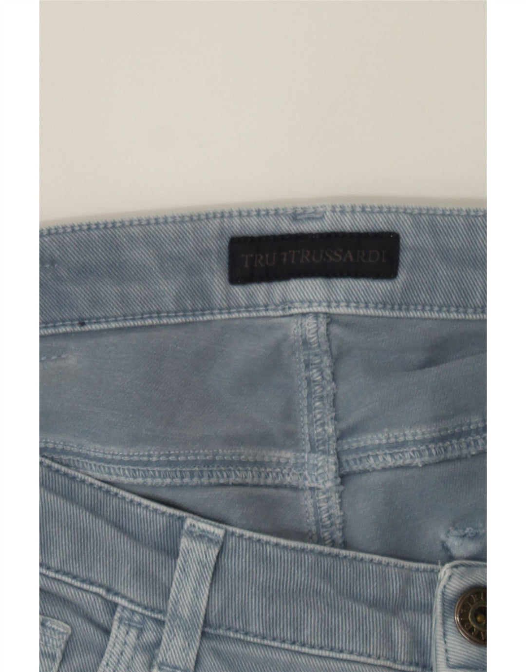 TRUSSARDI Womens Slim Jeans W30 L28  Blue Cotton Vintage Trussardi and Second-Hand Trussardi from Messina Hembry 
