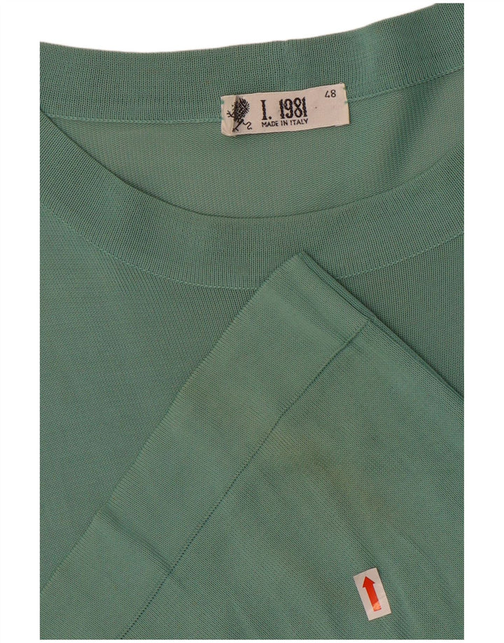 Винтажная мужская футболка Top IT 48 Medium Green Вискоза