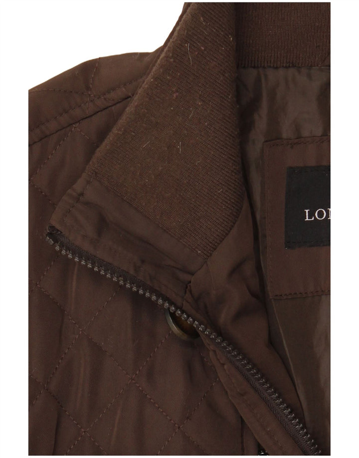 Мужская стеганая куртка London Fog UK 40, большая коричневая, полиэстер