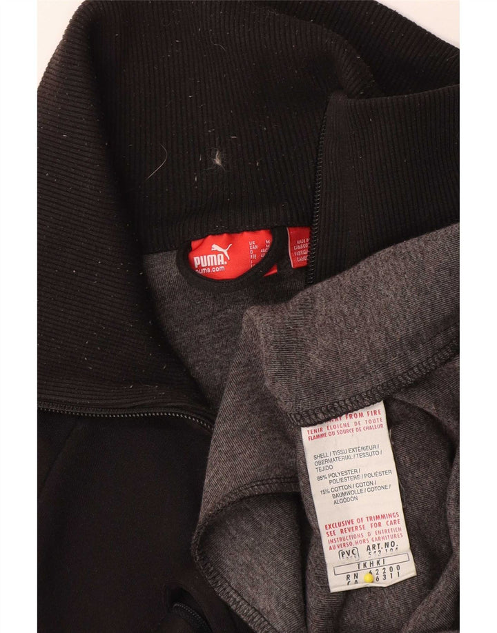 Мужской спортивный костюм Puma с графическим рисунком, верхняя куртка, средний черный, полиэстер с цветными блоками