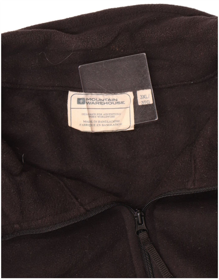 Мужской флисовый джемпер Mountain Warehouse с воротником на молнии 3XL, черный