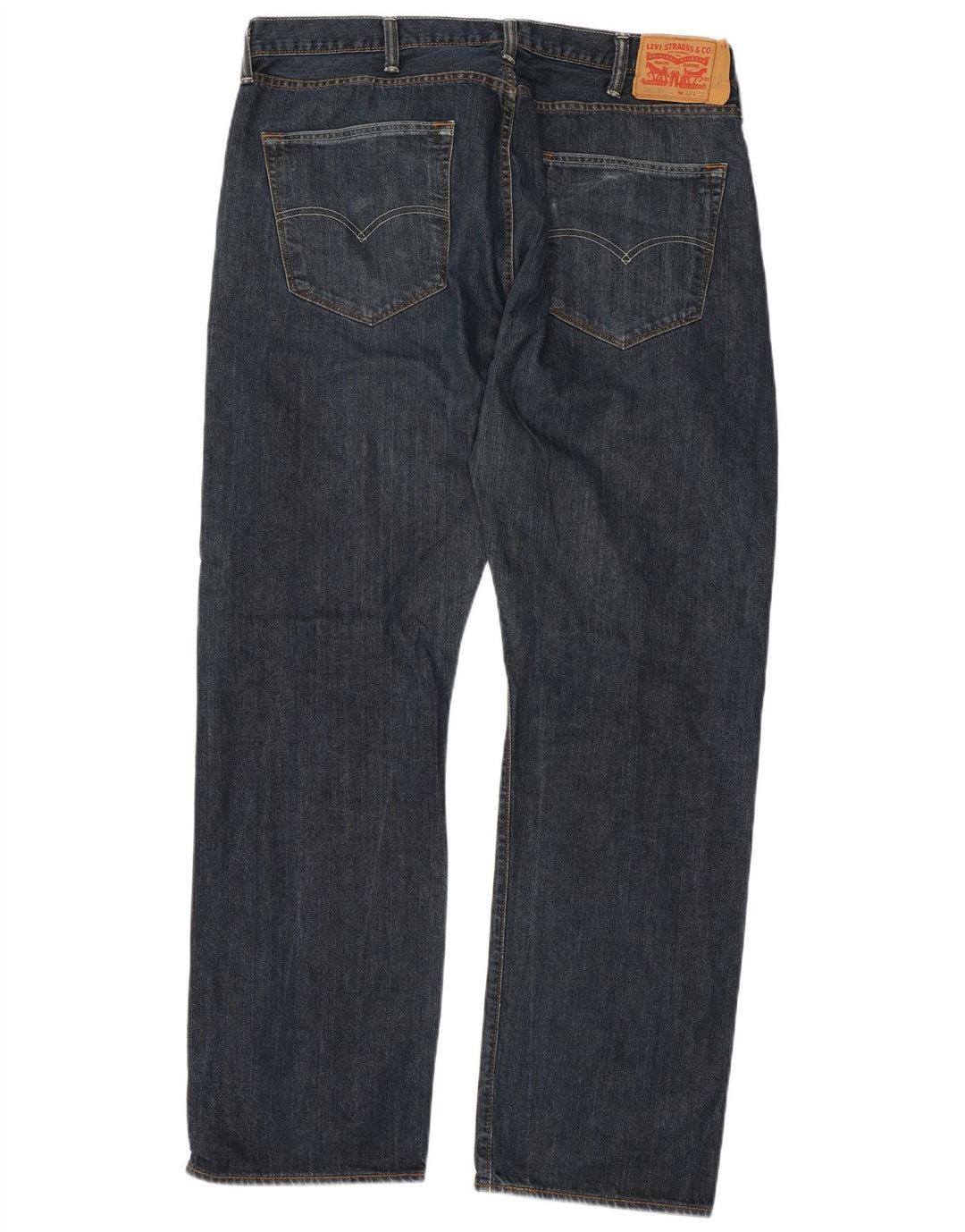 Мужские прямые джинсы LEVI'S 501 W40 L32 синие, хлопок