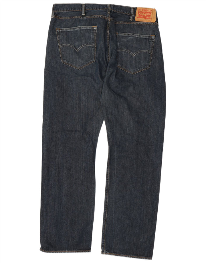 Мужские прямые джинсы LEVI'S 501 W40 L32 синие, хлопок