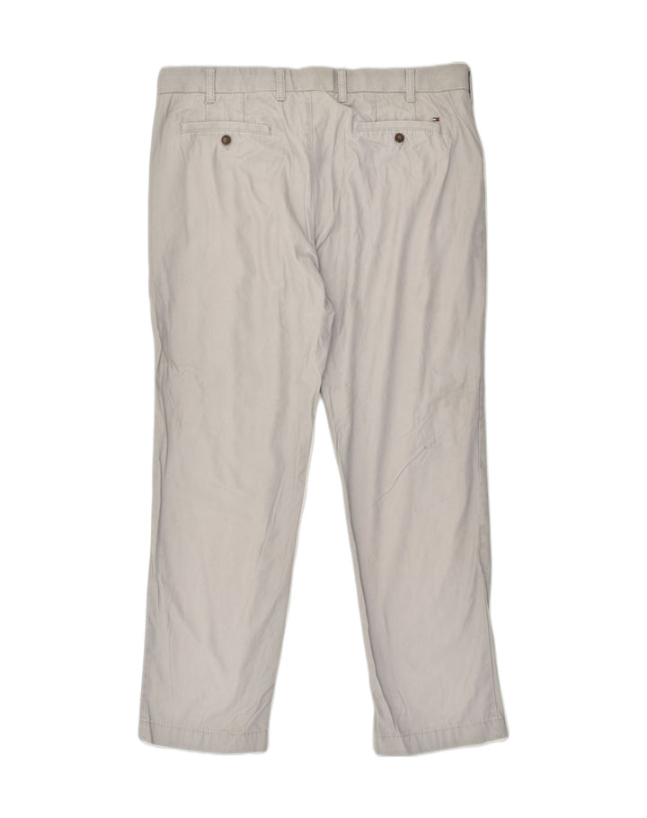 TOMMY HILFIGER Mens Tailored Fit Chino Trousers W38 L32  Grey Cotton | Vintage Tommy Hilfiger | Thrift | Second-Hand Tommy Hilfiger | Used Clothing | Messina Hembry 