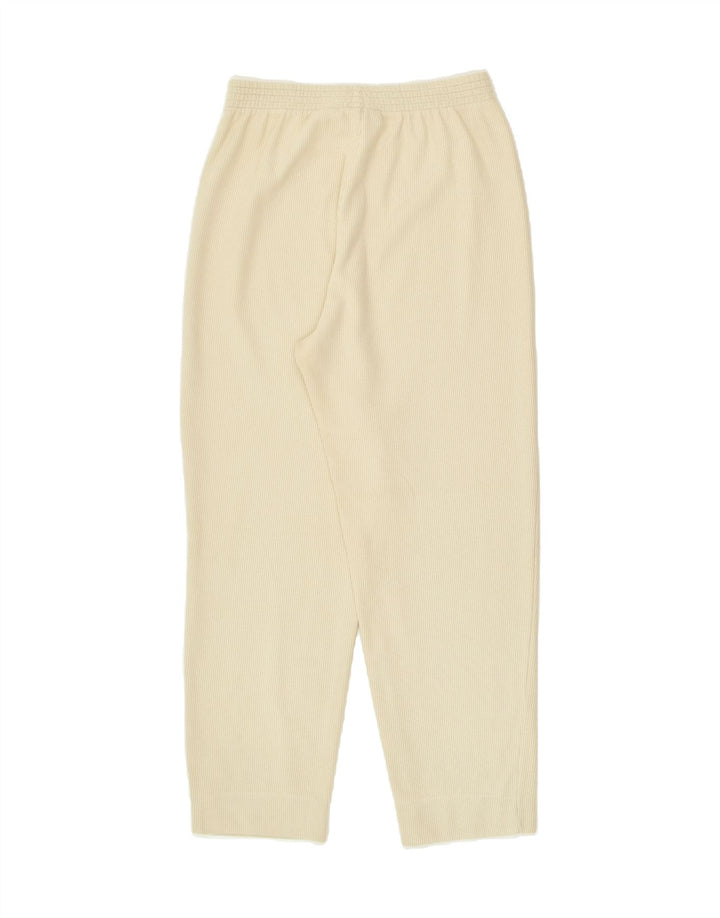 LOTTO Womens Tracksuit Trousers UK 14 Medium Beige | Vintage Lotto | Thrift | Second-Hand Lotto | Used Clothing | Messina Hembry 