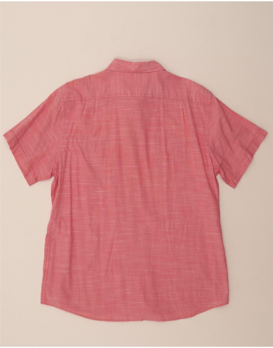 IZOD Mens Short Sleeve Shirt XL Pink Cotton Vintage Izod and Second-Hand Izod from Messina Hembry 