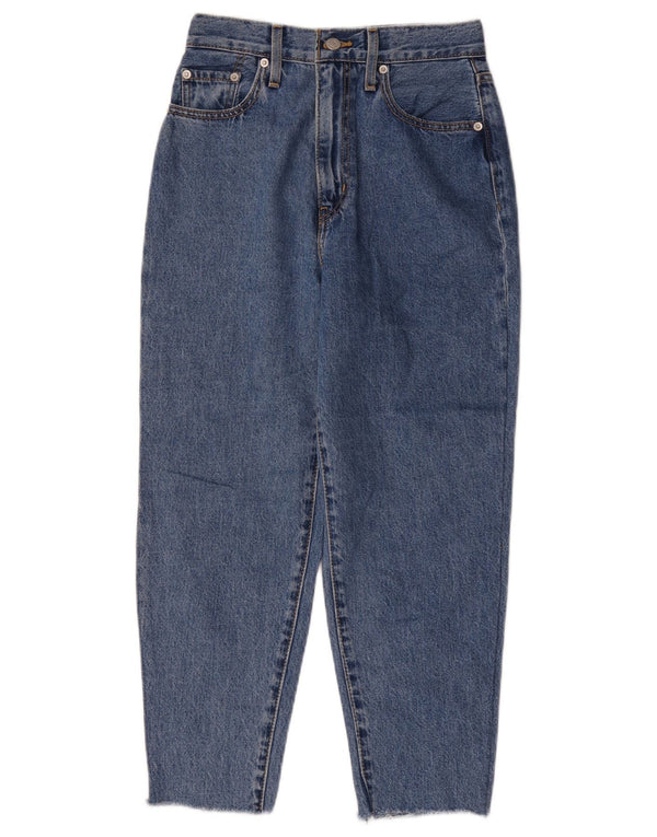 Женские зауженные джинсы свободного кроя с высокой талией Levi's W24 L23, синий хлопок