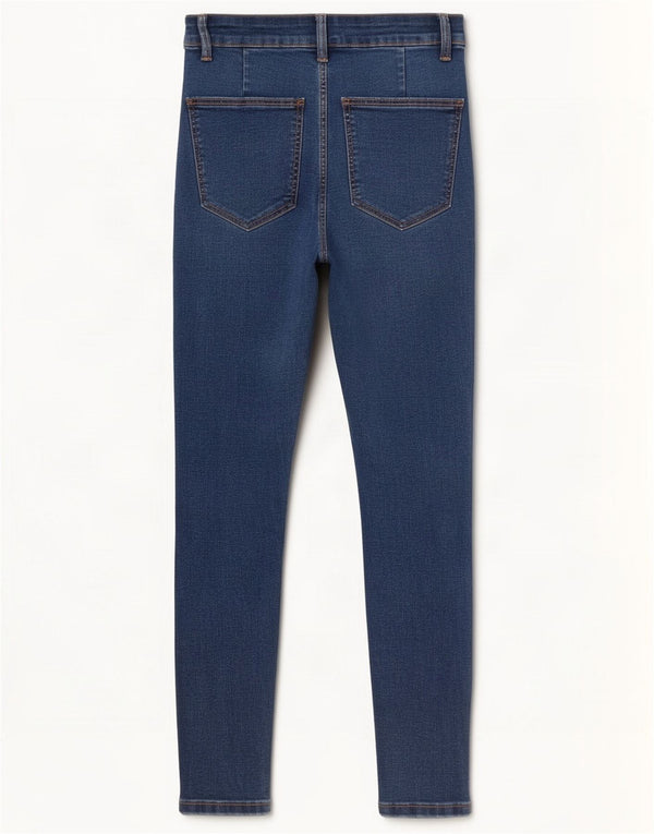 Женские джинсы скинни Zara EU 38, маленькие W28 L27, синие, хлопок