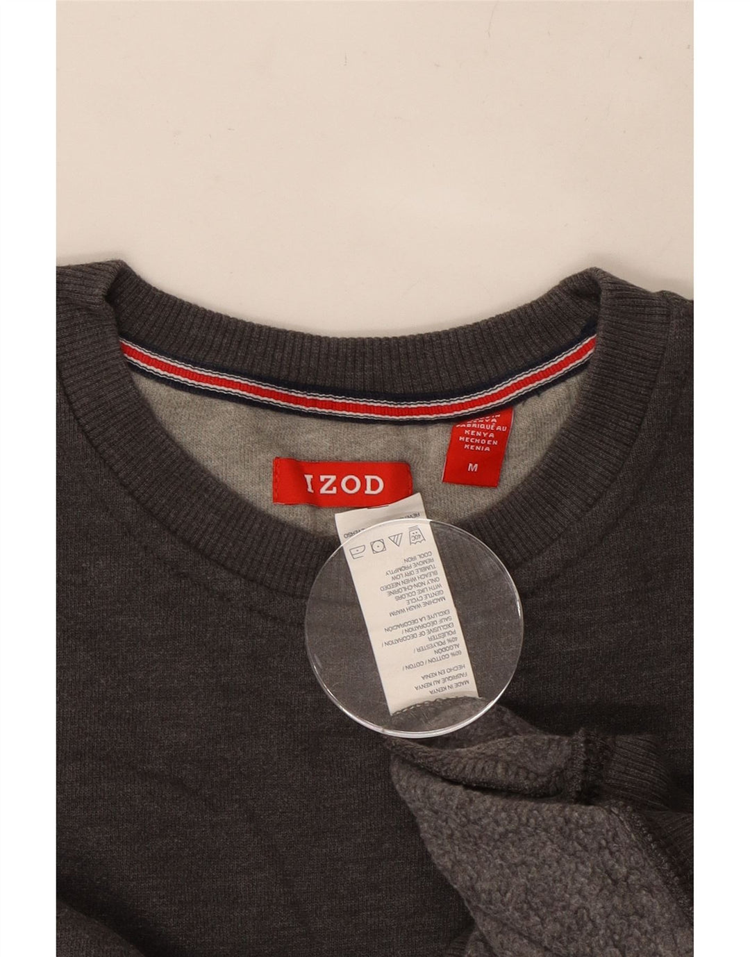 IZOD Мужской свитшот из хлопка среднего серого цвета