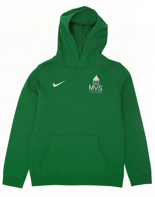 Джемпер с капюшоном Nike для мальчиков 13–14 лет, зеленый хлопок, размер XL