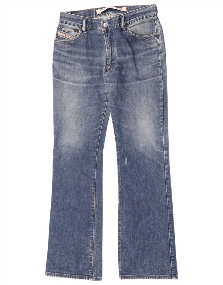 Женские потертые джинсы Diesel Bootcut W31 L33, синий хлопок