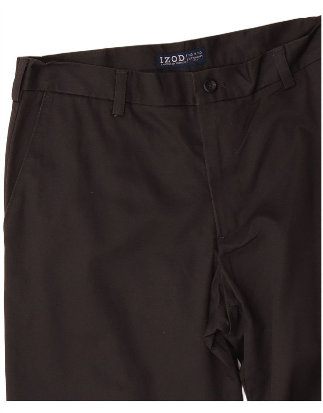 IZOD Мужские прямые брюки-чиносы W33 L30 серые, хлопковые