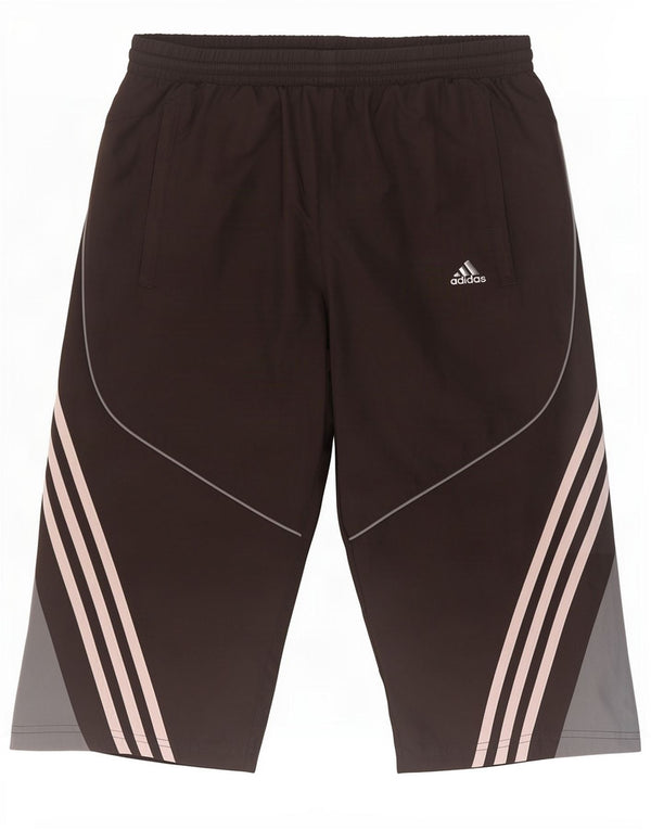 Мужские спортивные шорты-бермуды Adidas UK 38, средний черный, полиэстер с цветными блоками