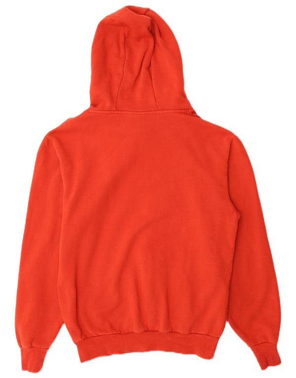 Женский джемпер свободного кроя с капюшоном Ellesse UK 12, средний красный хлопок