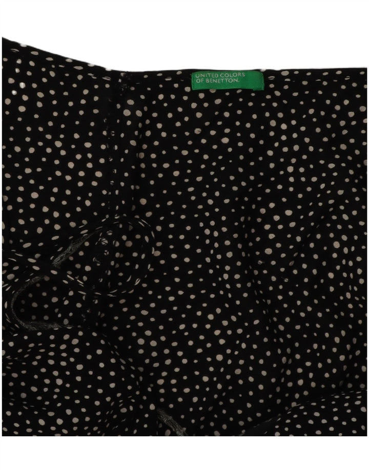 Женская блузка без рукавов BENETTON UK 10 Small Black Spotted