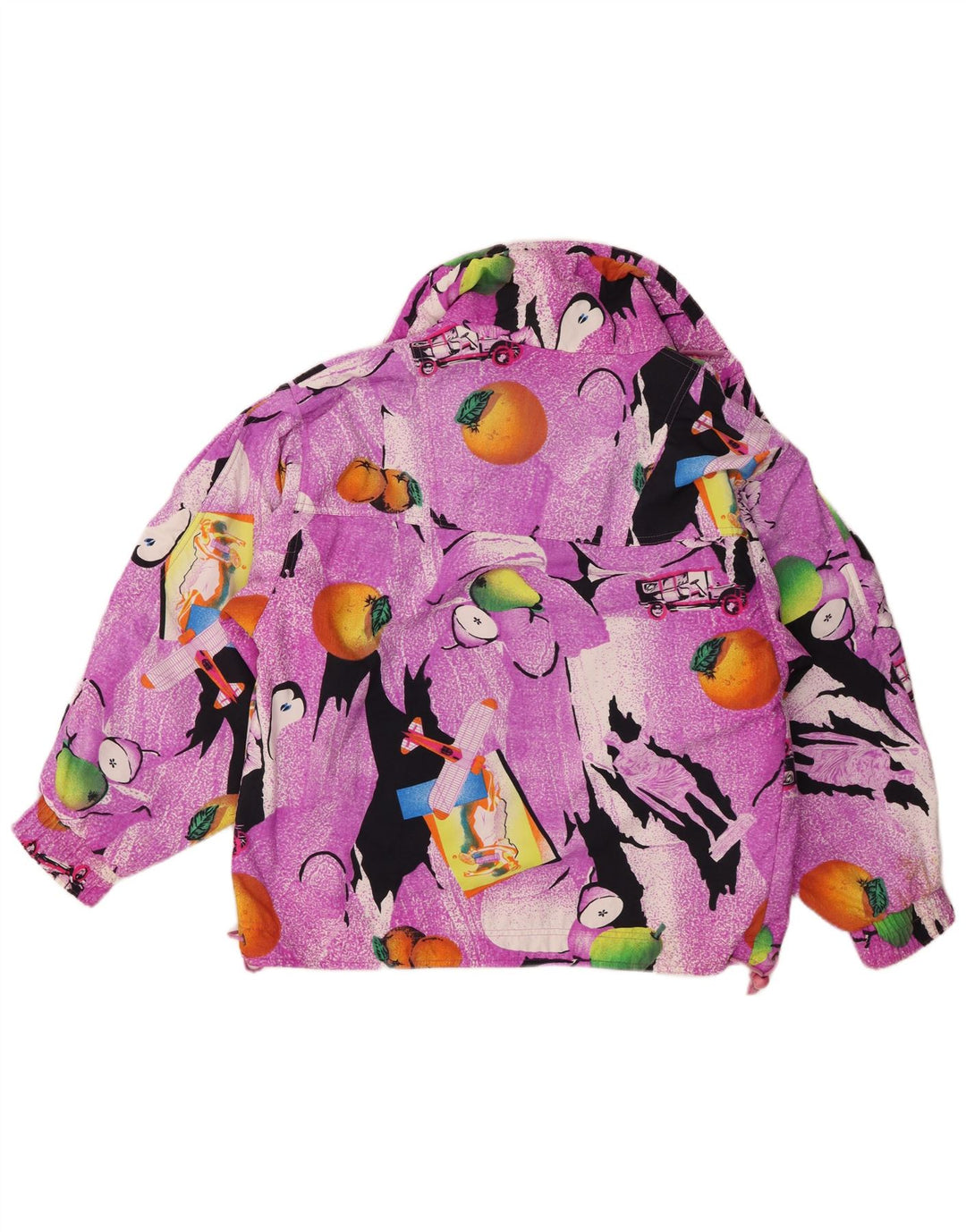 Женский анорак оверсайз с абстрактным узором Шамони, UK 10, маленький фиолетовый