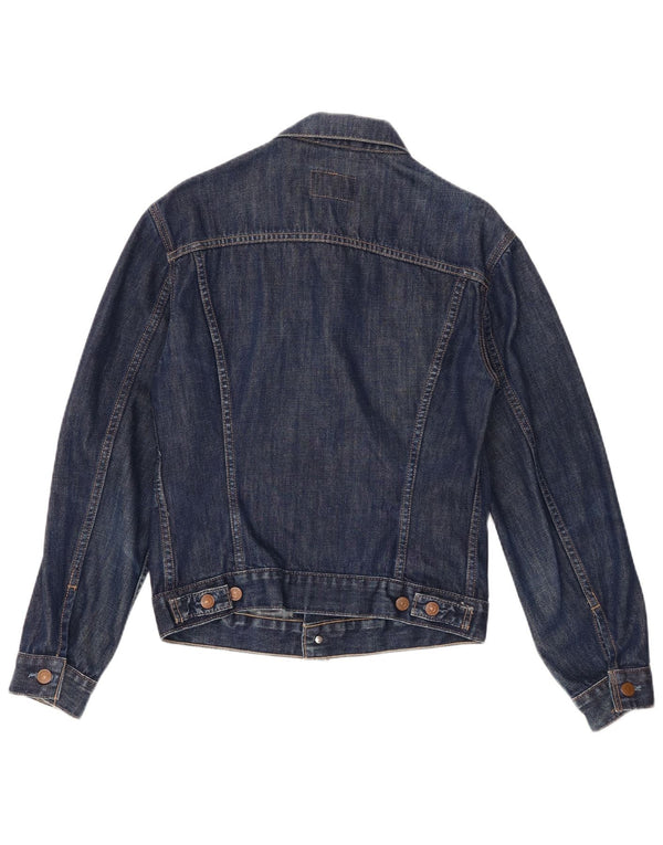 Джинсовая куртка Levi's для девочек 11–12 лет, большая, темно-синяя, хлопковая