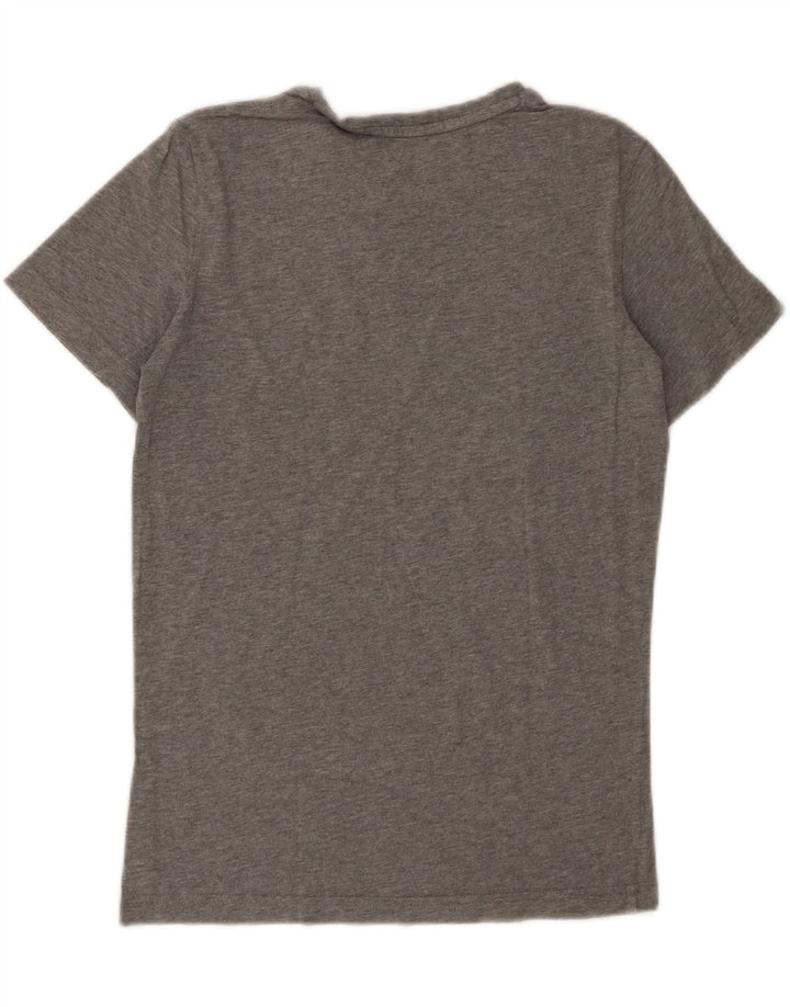 Футболка с рисунком Puma для мальчиков, топ 13–14 лет, большой размер, серый хлопок