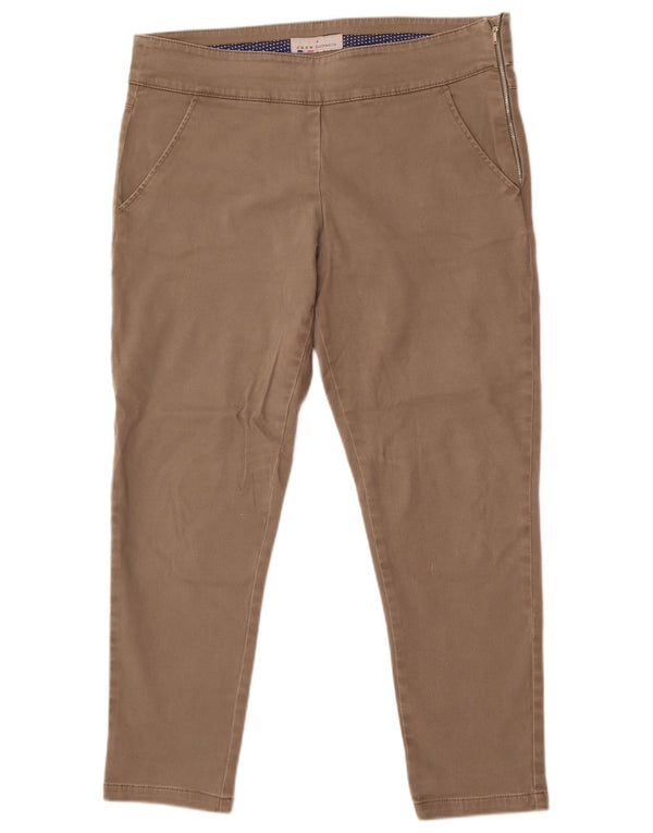 Crew Clothing Женские узкие брюки-чинос, Великобритания, 14, большие, W34 L26, серый хлопок