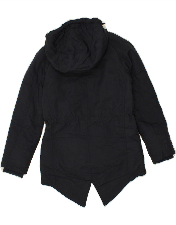 KAPPA Boys Hooded Parka Jacket 7-8 Years Medium  Navy Blue Nylon Vintage Kappa and Second-Hand Kappa from Messina Hembry 